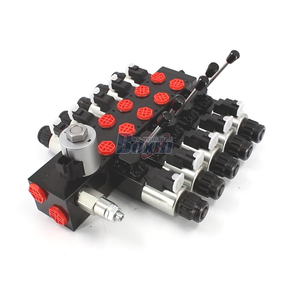 Customized OEM and ODM Services for DCV56 Solenoid 5 Spool Sectional Valve main image